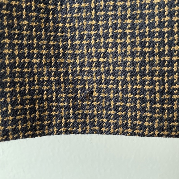 Vintage 100% Wool Canadian Made Woven Skirt Size 12 - Picture 4 of 15